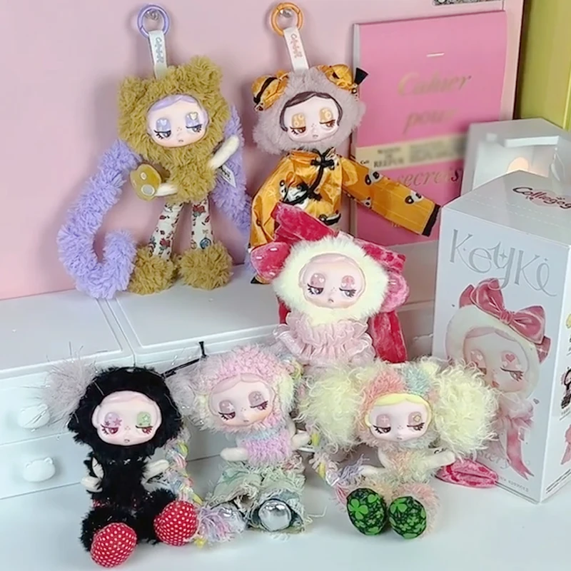 

Colliegogo Keyki Mystery Series Blind Box Cute Vinyl Plush Mysterious Box Anime Action Figure Doll Bag Pendant Keychain Gift Toy