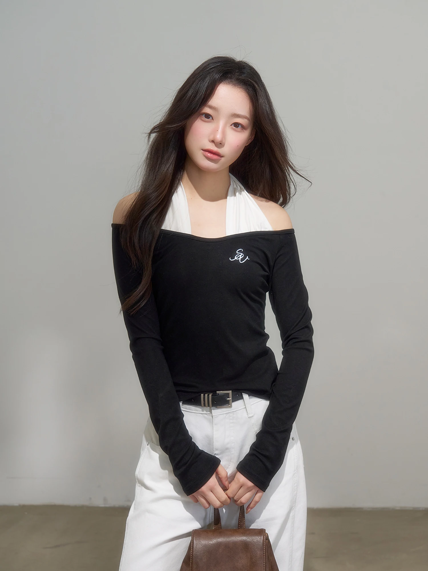 

Женская футболка INSLIISA с длинным рукавом на одно плечо, повседневная, приталенная, из смесового хлопка с лайкрой, эластичная, в стиле Pure Desire