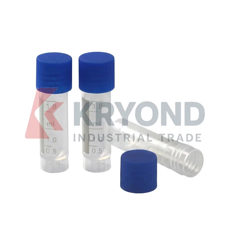 Generic 2mL PP External Thread Cryogenic Vials Autoclavable Freezing Tubes Cryopreservation Cell Storage Lab Use Product 100PCS