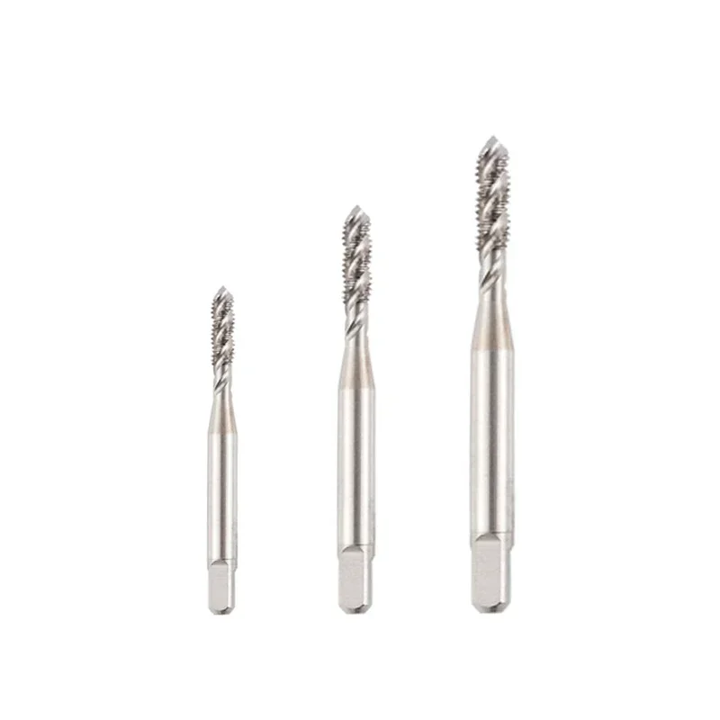 1PC Metric HSS  White Spiral Flutes Screw Threading Taps Machine Thread Taps Drill Hand Tools M1-M6