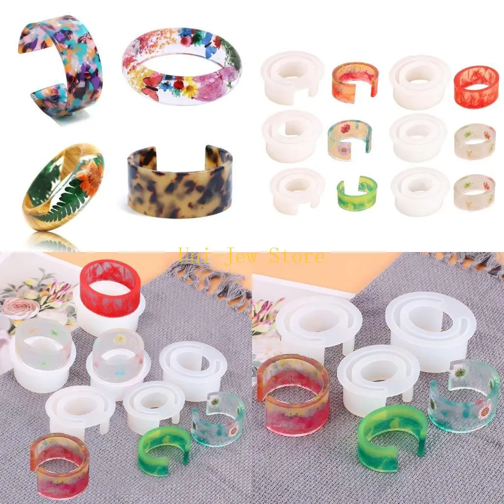 

40GB Bracelet Silicone Mould Open Design Bangle Mould DIY Jewelry Making Tools