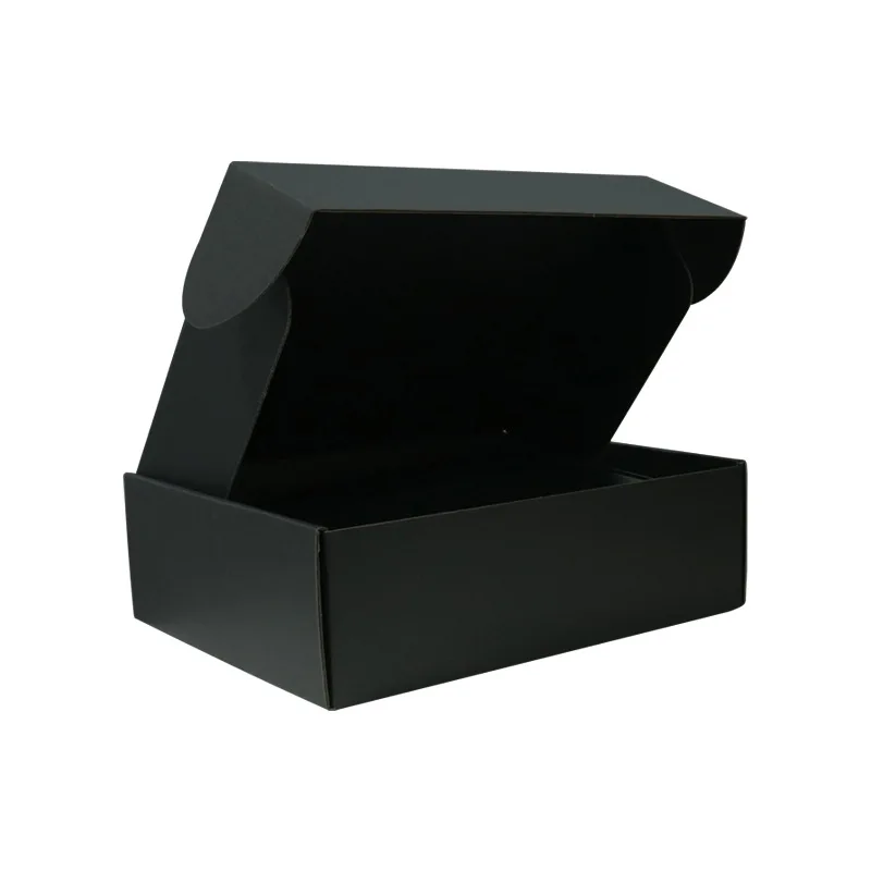 10Pcs Extra Hard Kraft Paper Box Black Aircraft Gift Box Corrugated Paper Packaging Boxes for Gift/Cosmetics Thicken Carton