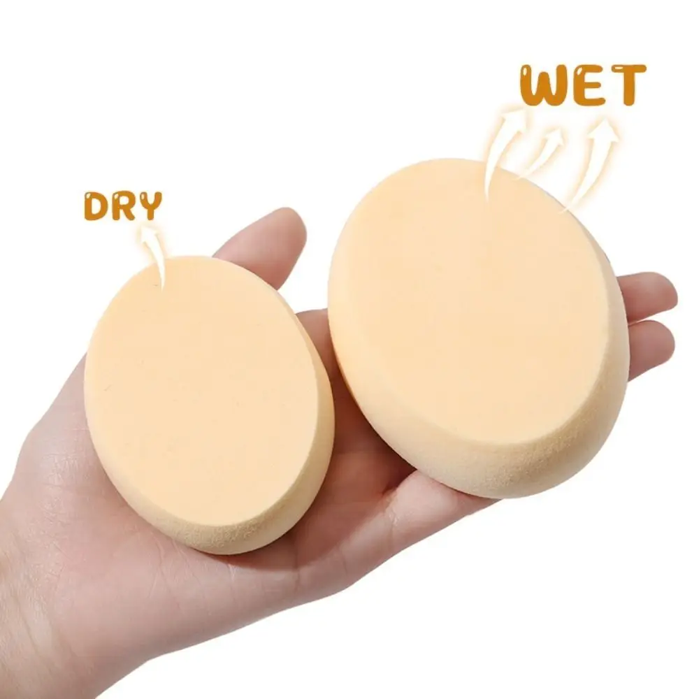 2pcs Multipurpose Makeup Tool Concealer Foundation Cream Powder Puff Makeup Spong Puff Wet And Dry Usable Oval