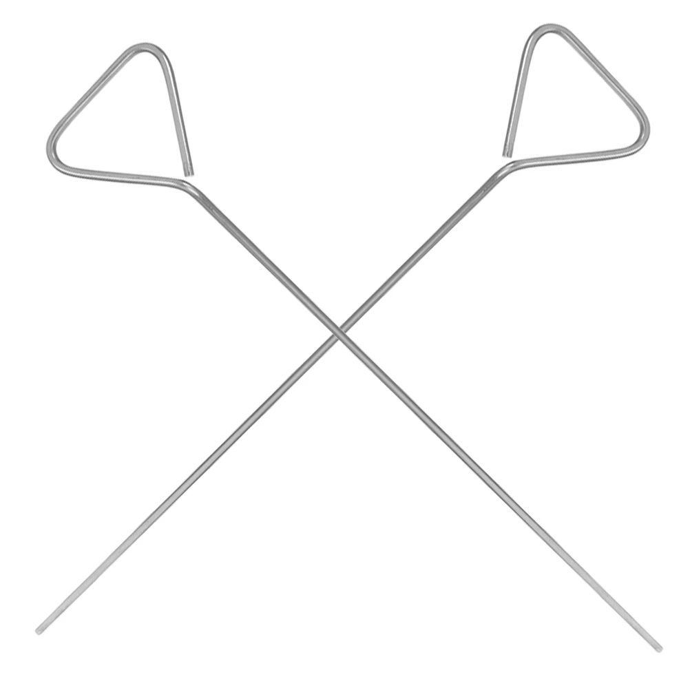 

2 Pcs Coating Rod Cell Culture Spreaders for Lab Use Glass Research Stainless Steel Microbiology