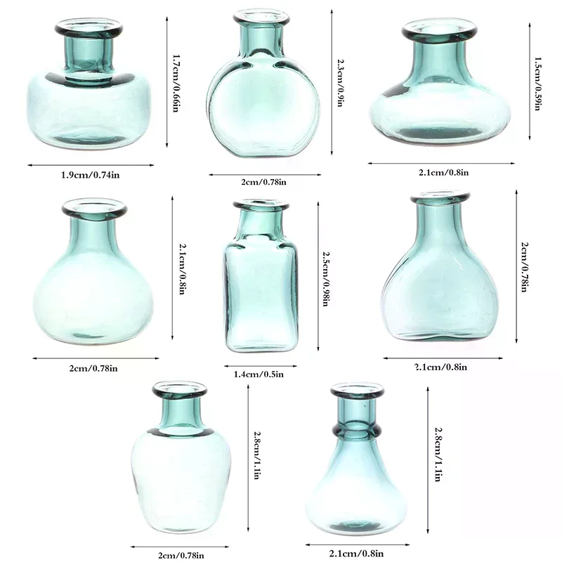 1Pc 1:12 Dollhouse Miniature Glass Vase Flower Arranger Storage Jar Flowerpot Home Garden Decor Doll House Accessories