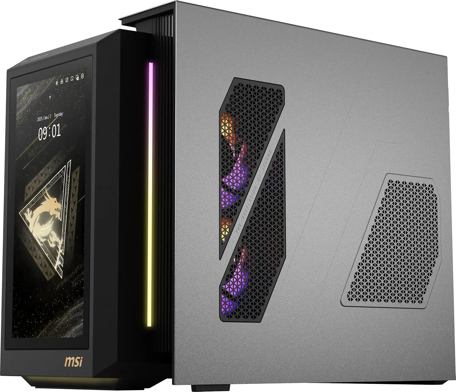 msi MEG Vision X AI Gaming Desktop: Intel Ultra 9 285K, Geforce RTX 5090, 64GB DDR5, 2TB M.2 NVMe SSD, Liquid Cooling, BT 5.4,