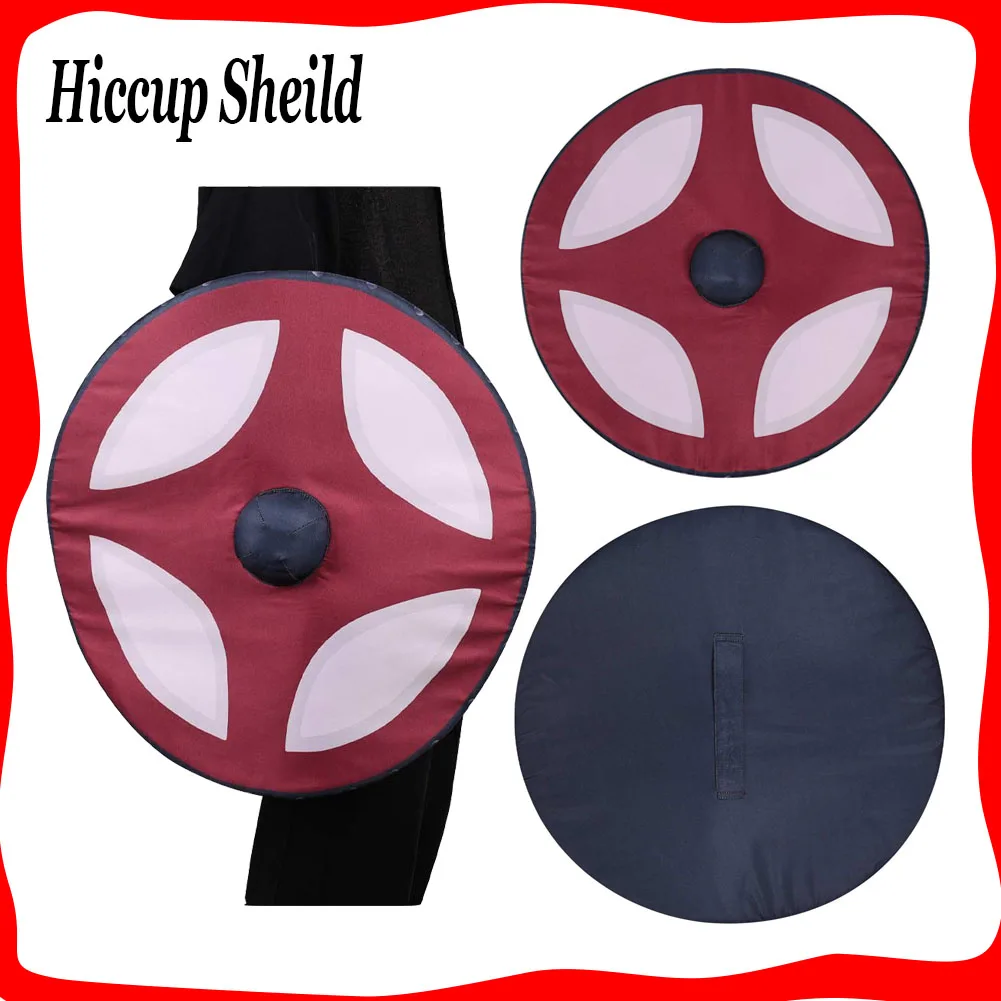 

Hiccup Cosplay Viking Shield Roleplay Props Movie Train Dragon Costume Accessories Disguise Weapon for Men Halloween Carnival
