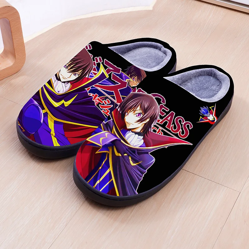 Lelouch of the Rebellion R2 Zero Lelouch CC Scarpe Pantofole invernali in cotone Unisex Cosplay uomo donna pantofole scarpe Abbigliamento per la casa