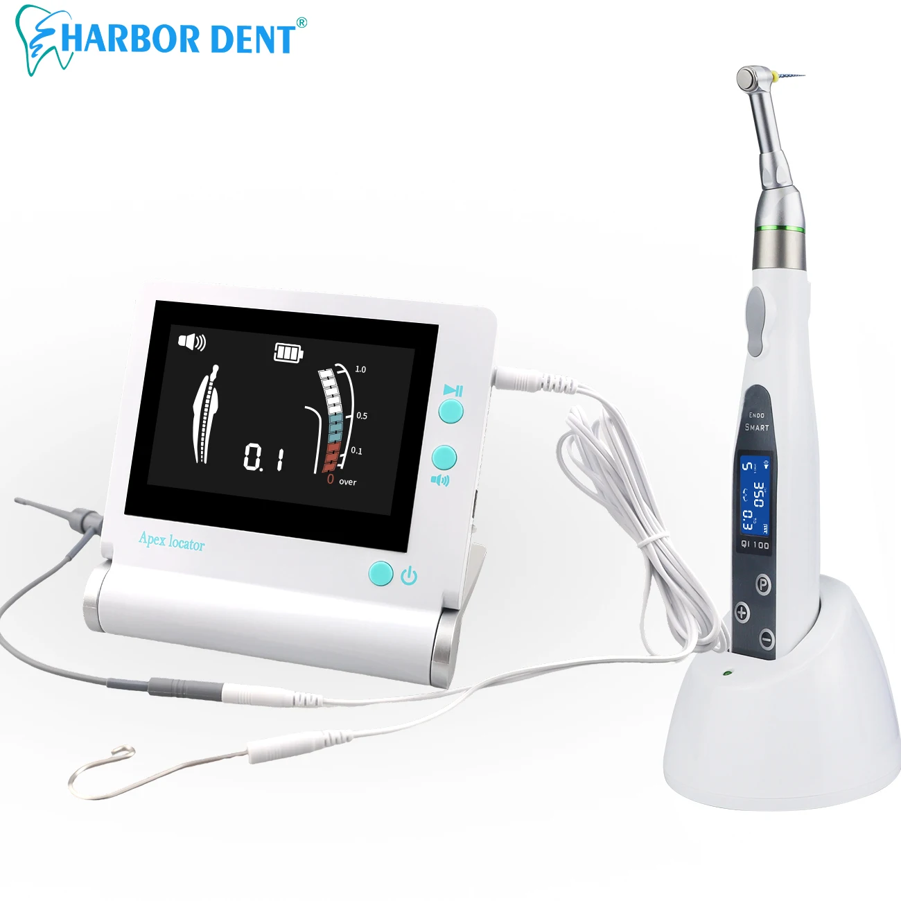 Dental 9 Modes Wireless Dental Endo Motor 16:1 Reduction Contra Angle Endodontic Root Canal Treatment 4.5 Inch LCD Apex Locator