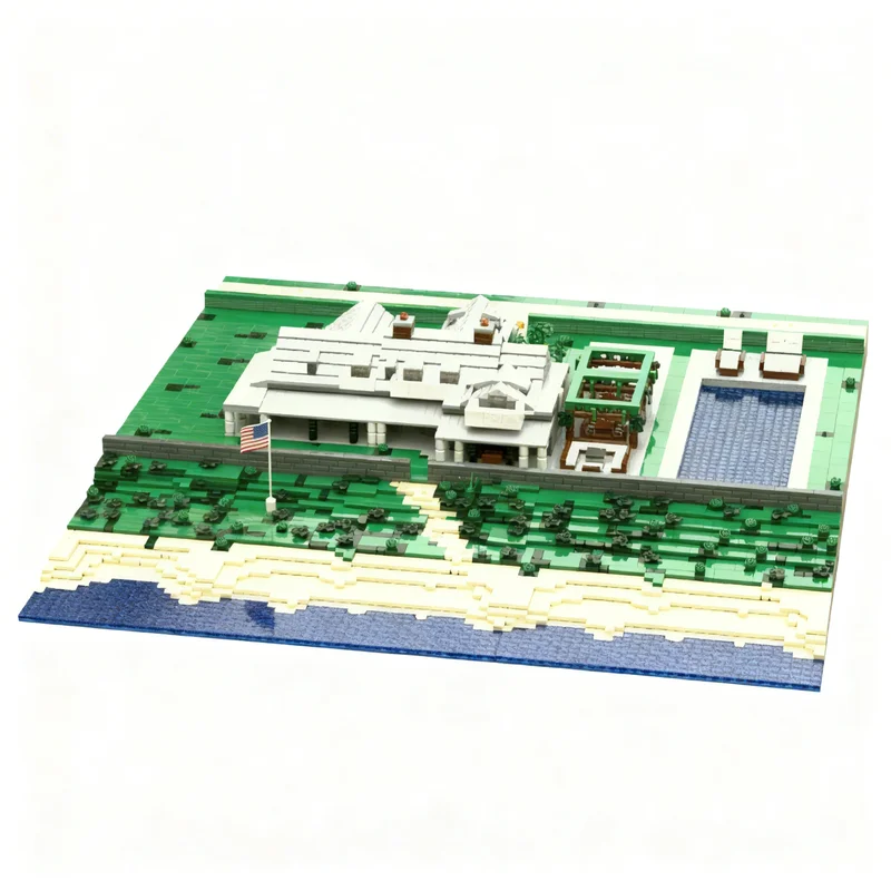 

4372PCS MOC Street View Beam Ends Micro Scale Modular Mansion 9 Mils Modules Model Custom Building Blocks DIY Assembly Gift Set