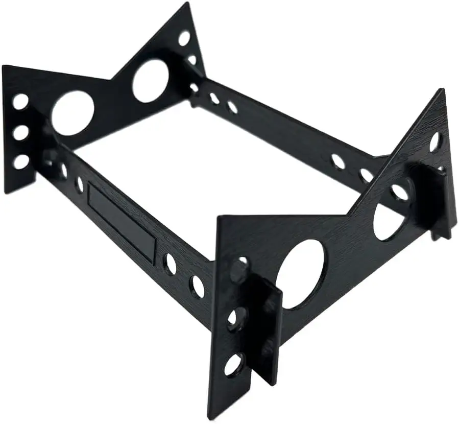 

RC Boat Display Stand for Catamaran, Speedboat, V-Hull Models, Black Plastic