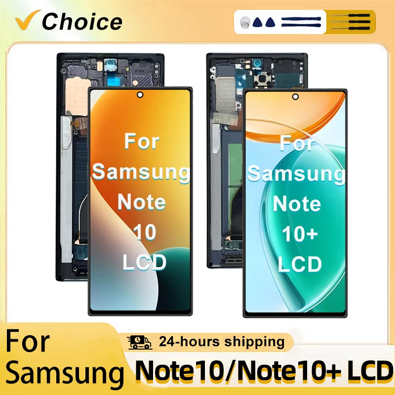 TFT LCD With Frame For Samsung Note 10 Plus LCD Display Touch Screen Digitizer Assembly For Samsung Note 10 LCD Replacement Part