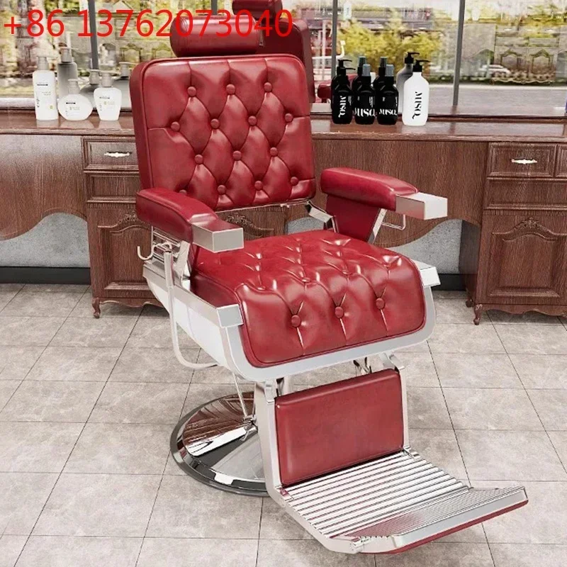 Vintage Barber Chairs Hairdresser Toilet Spa Pedicure Chair Cover Leather Professional Brow Man Hairdressing Shampoo Hair Makeup