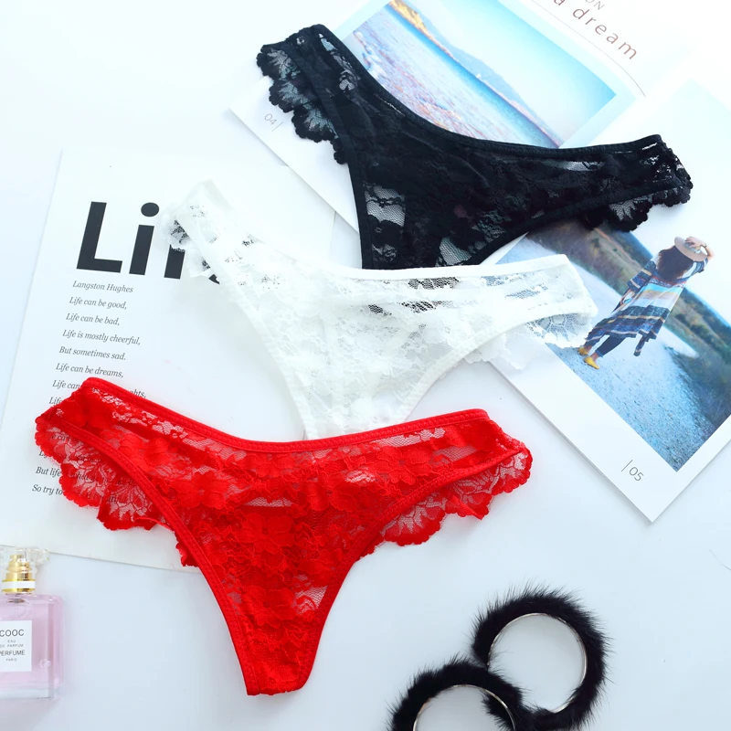 Sexy Lace Panties Women Fashion Cozy Lingerie Tempting Briefs High Quality Women's Underpant Low Waist Intimates Underwear  7 C