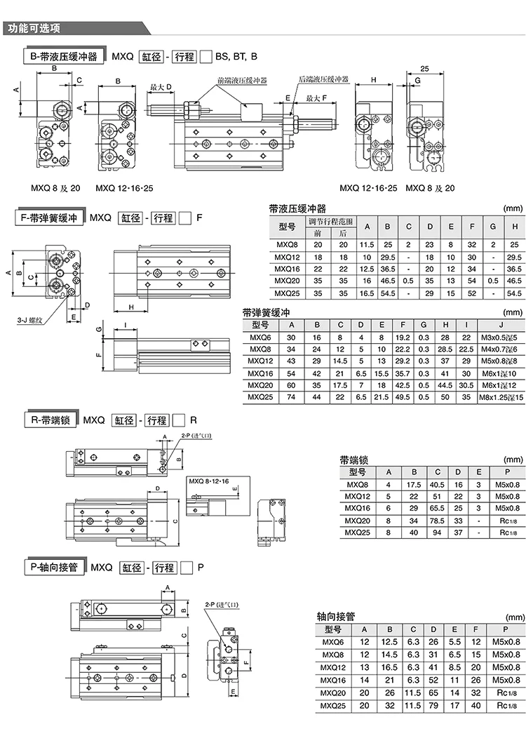 MXQ Ultraflacher Präzisions-Schiebe-Pneumatikzylinder Miniatur-Doppelkolben-Luftaktuator mit Schwebegelenk Automatisierungsteile – Detail 9