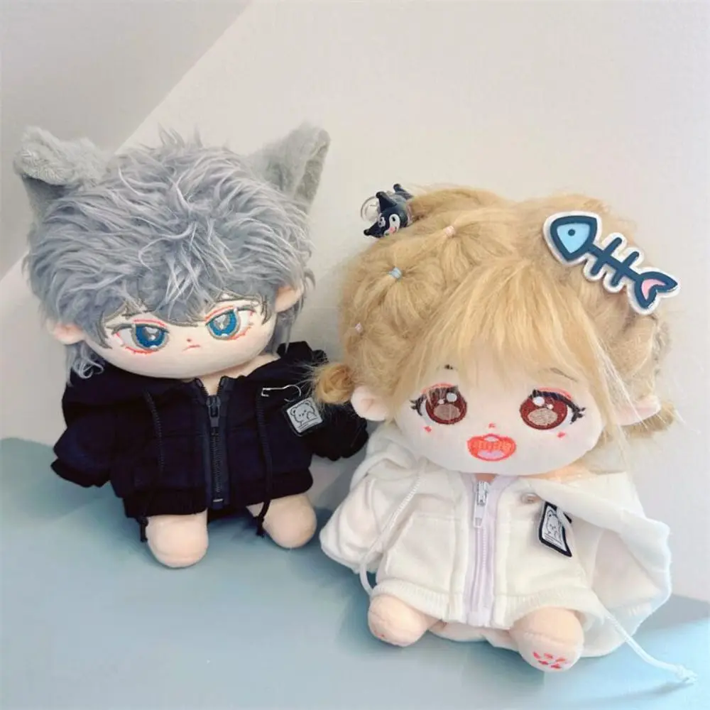 Voor 10/20Cm Pop Sweatshirt Pluche Poppenjas Outfits Mode Pop Kleding Voor 1/12 Bjd Poppen Tops Truien Diy Pop Accessoires