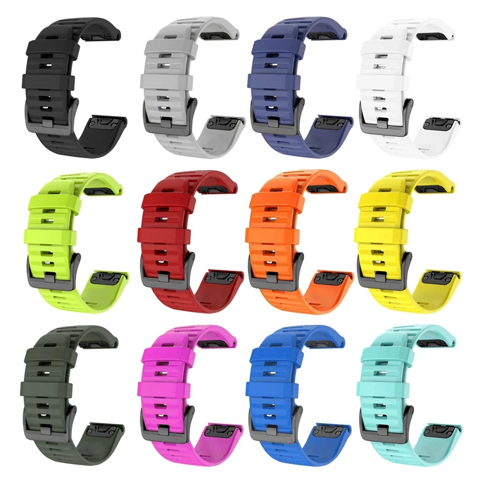 QuickFit 22mm 26mm cinturino in silicone per Garmin Fenix 7X 7 6 6X 5 5X Plus/Epix Pro Gen2 Smart Watch cinturino da polso da donna
