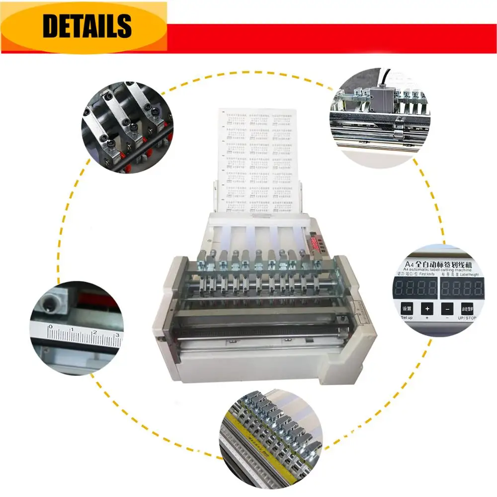 2024 NEW lable cutter machine A4 desktop feeding paper automatic label die cutting machine