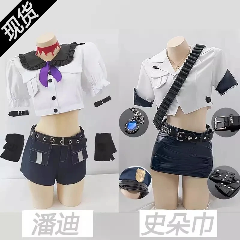 

Newly Panty Stocking Cosplay Costume Halloween Christmas Cosplay Costume Women Dress S-XL police uniform IN STOCK