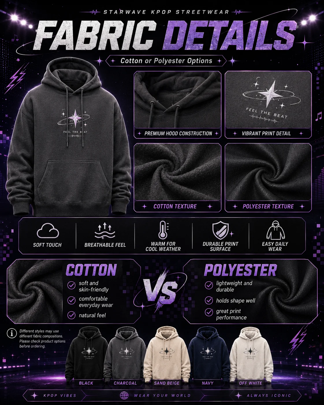 Männer Frauen Kinder ATEEZ Polyester Hoodie Doppelseitiger Druck Kpop Fan Merch Kapuzenpullover Niedliches Cartoon-Maskottchen Gothic Grafik – Detail 10