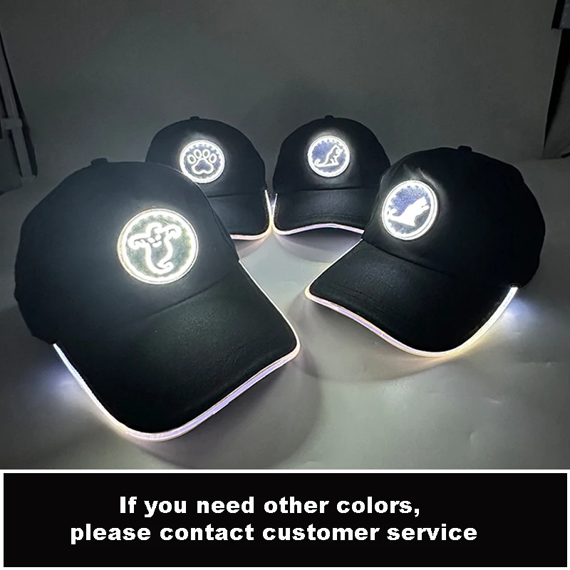 빛나는 야구 모자 할로윈 호박 유령 요소 모자 코스프레 모자 여성용 나이트 클럽 패션 눈길을 끄는 소품