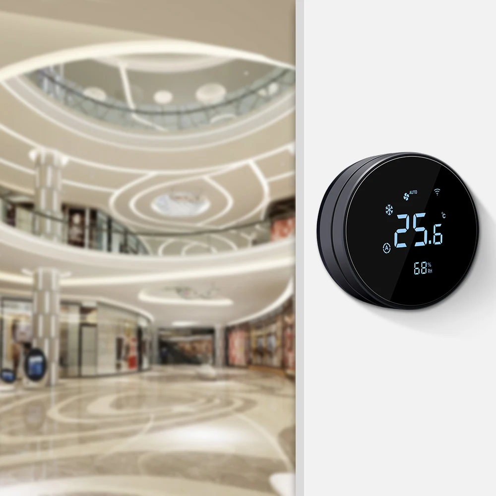 Bandary Google Nest Home Fan Coil Thermostat قابل للبرمجة كهربائية رقمية واي فاي متحكم في درجة الحرارة مع Modbus #2