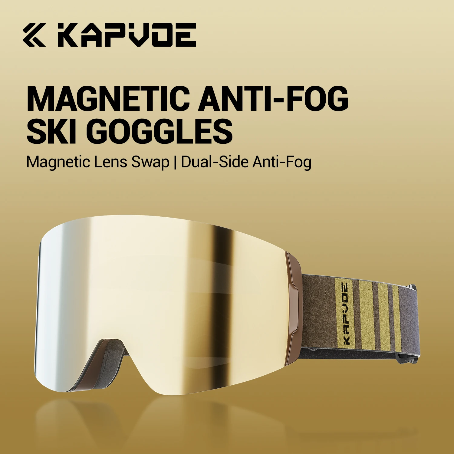 

KAPVOE новые уличные зимние уличные лыжные очки с двойным магнитом, адсорбирующие слои UV400, пальто, противотуманные мужские и женские сноубордические лыжи