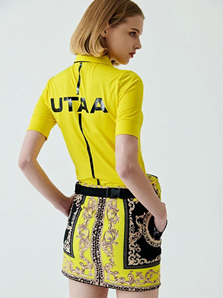 Utaa-Vêtements de golf de sport de plein air pour femmes, T-shirt décontracté, Confortable, Respirant, Style coréen, Été, 2024