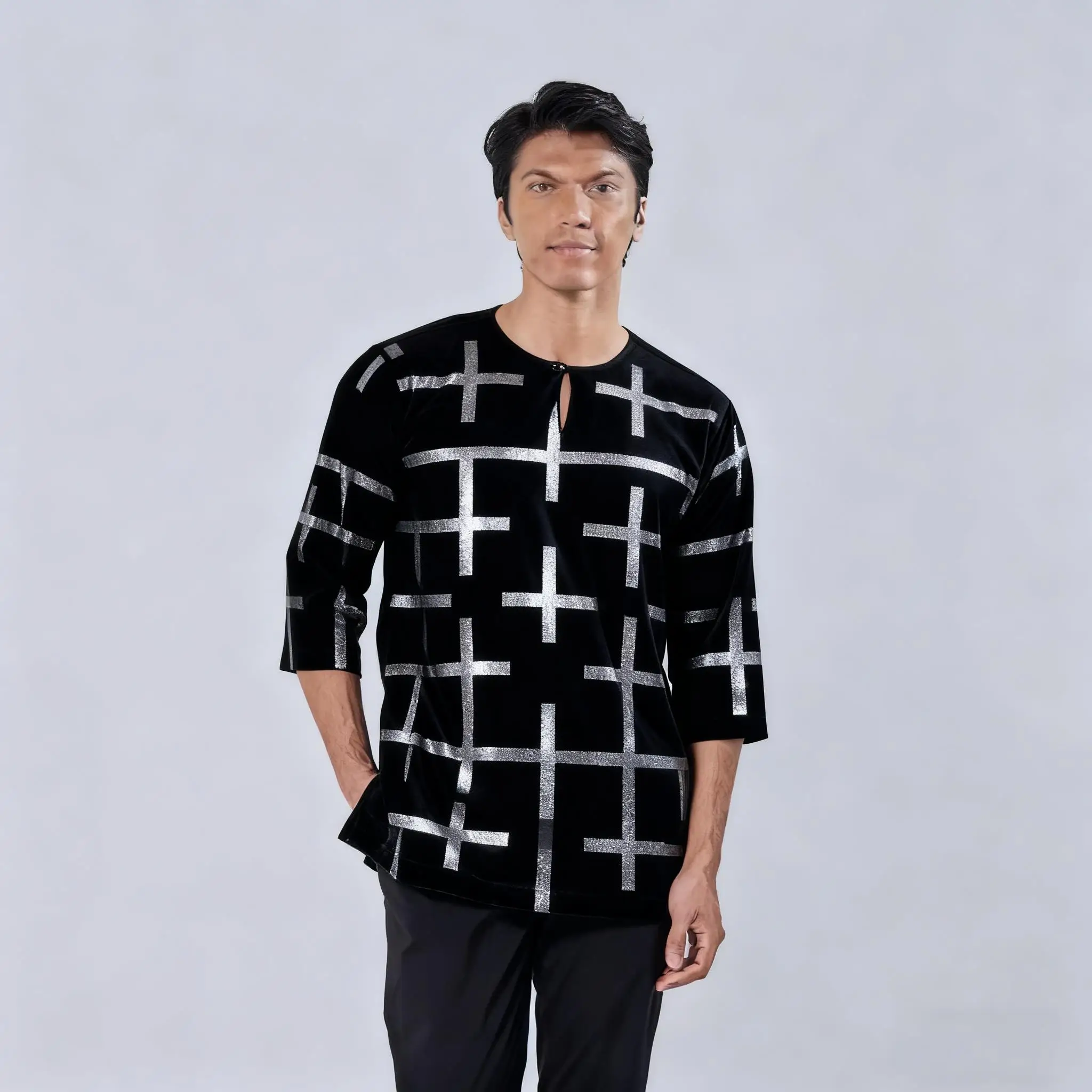 تي شيرت إسلامي بأكمام قصيرة عباية أمان جوبا باكستان مسلم المملكة العربية السعودية إسلام هومبرس مسلمان قميص رجالي Muçulmano