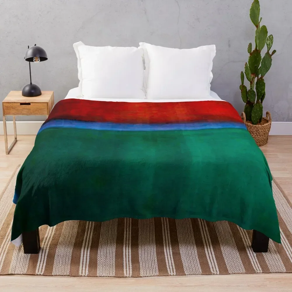 Mark Rothko - Earth and Green Throw Blanket Plaid Furrys Sleeping Bag Hair Blankets