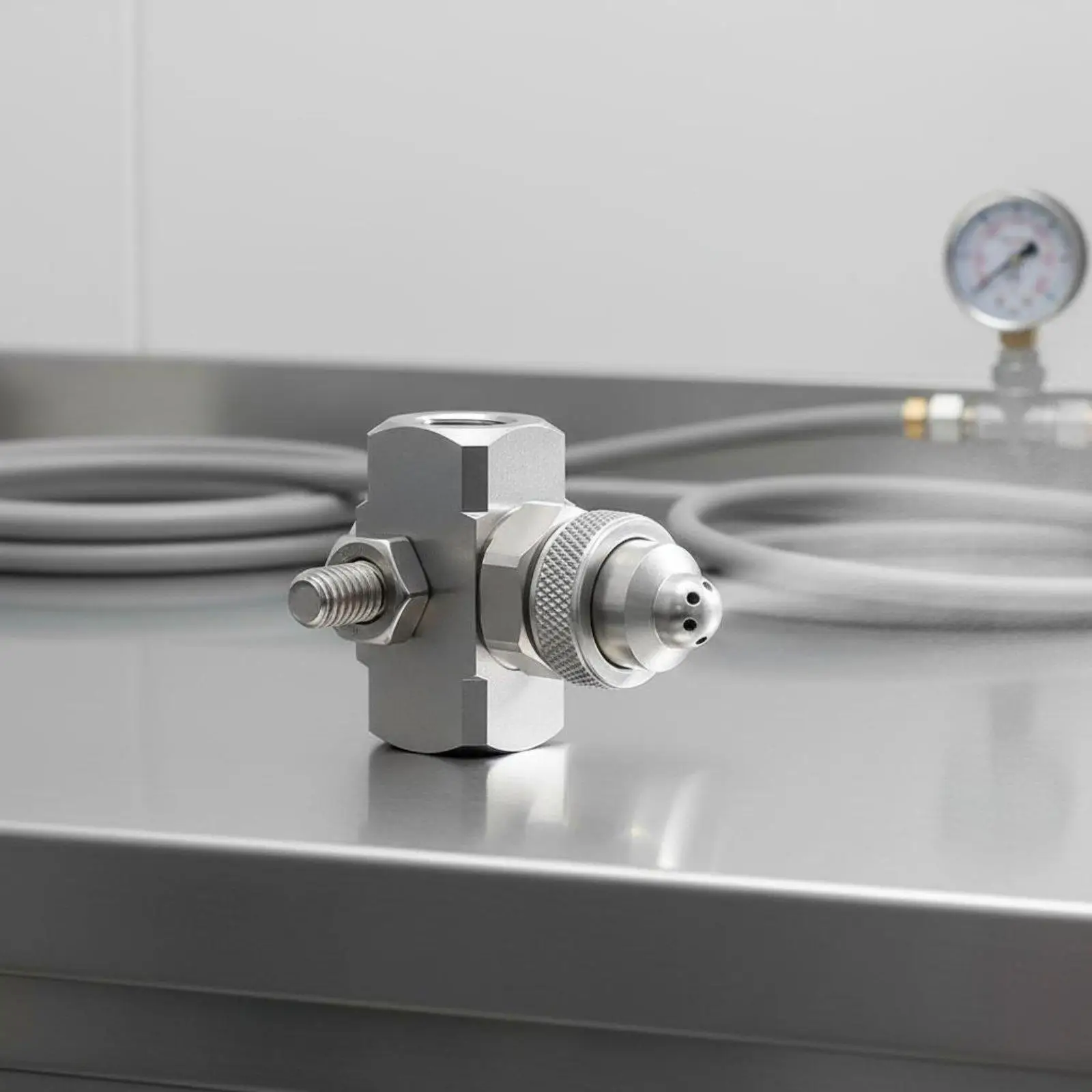 Adjustable Spray Nozzle Stainless Steel Mist Cooling Device Industrial Air Water Sprayer for Workshop Humidification System