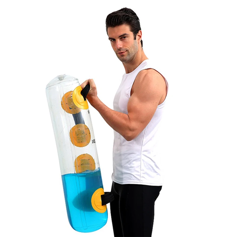 Unisex Modern 15kg Sports Fitness Water Injection Weight Bag PVC Portable Opp Bag Transparent Strength Training 1kg