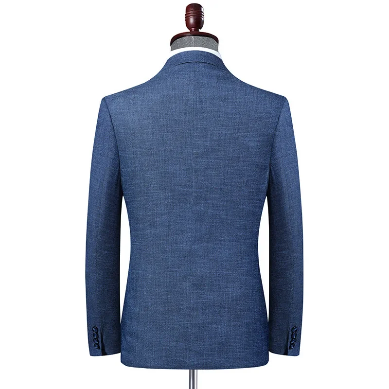 Spring Fall Blazers Men Brand Business Casual Male Suit Jacket Blue Slim Fit Blazer Korean Fashion Mens Clothing High Quality