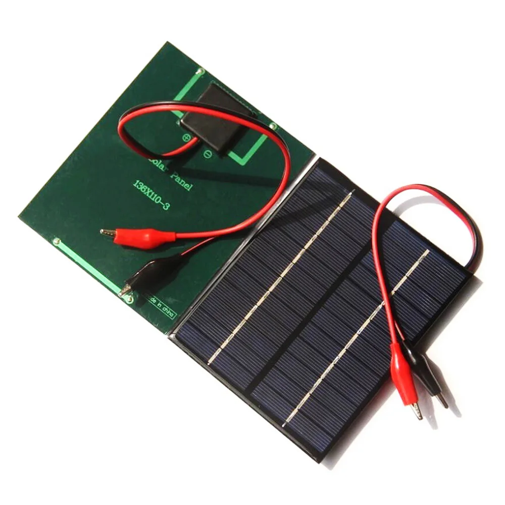 Solar Panel 10W 12V Polysilicon Epoxy Panels Portable Solar Cell DIY 270x150MM for 9-12V Battery Charging for Outdoor Lamp Pump