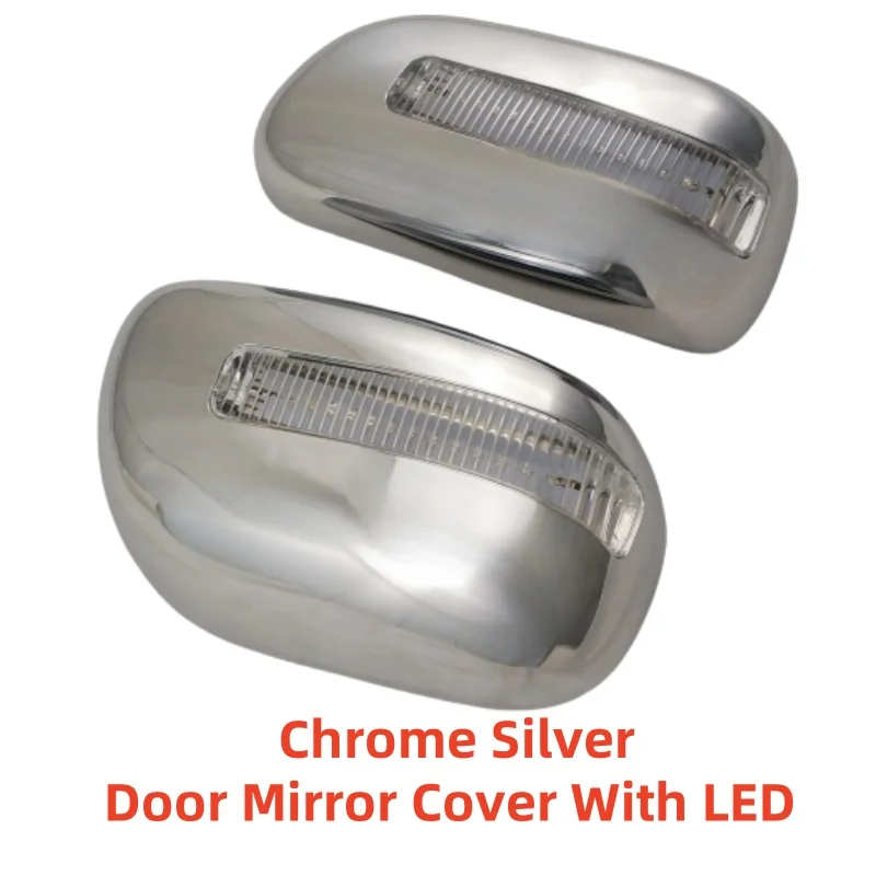 ترقية سيارة ABS كروم ملحقات الرؤية الخلفية مطلي تقليم 2001 2003 2004 2005 لتويوتا كورولا Altis غطاء مرآة الباب مع LED