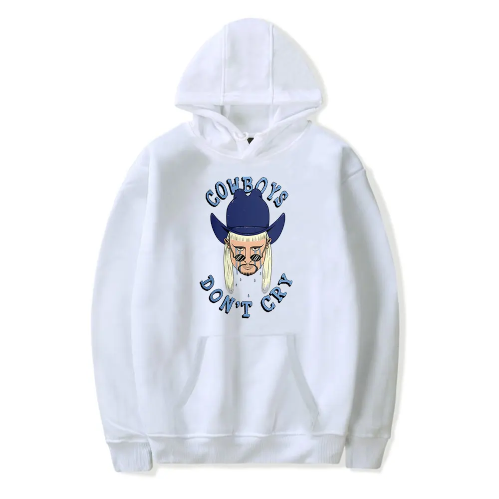 Sudadera con Capucha Clásica Unisex Oliver Tree Cowboys Don't Cry, Sudadera con Estampado Gráfico y Bolsillo para Uso Diario Informal