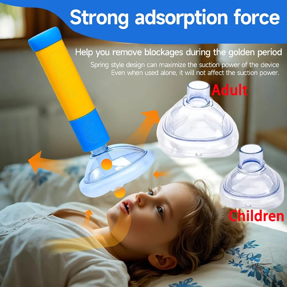 

First Aid Kit Choking Device 2 Size Adults ChildrenChoking Rescue Kits Home Asphyxia Rescue Device Outdoor Anti Suffocation