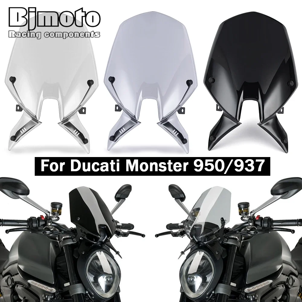 Motorcycle Windscreen Windshield Wind Deflectors For Ducati Monster 937 950 2021 2022 Monster950