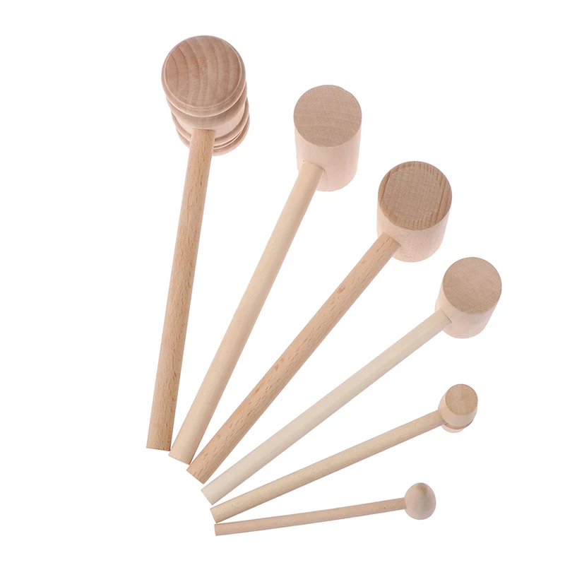 Oferta Imperdível: 1 unidade de Martelo de Brinquedo de Couro e Madeira para Crianças - Lagosta e Caranguejo