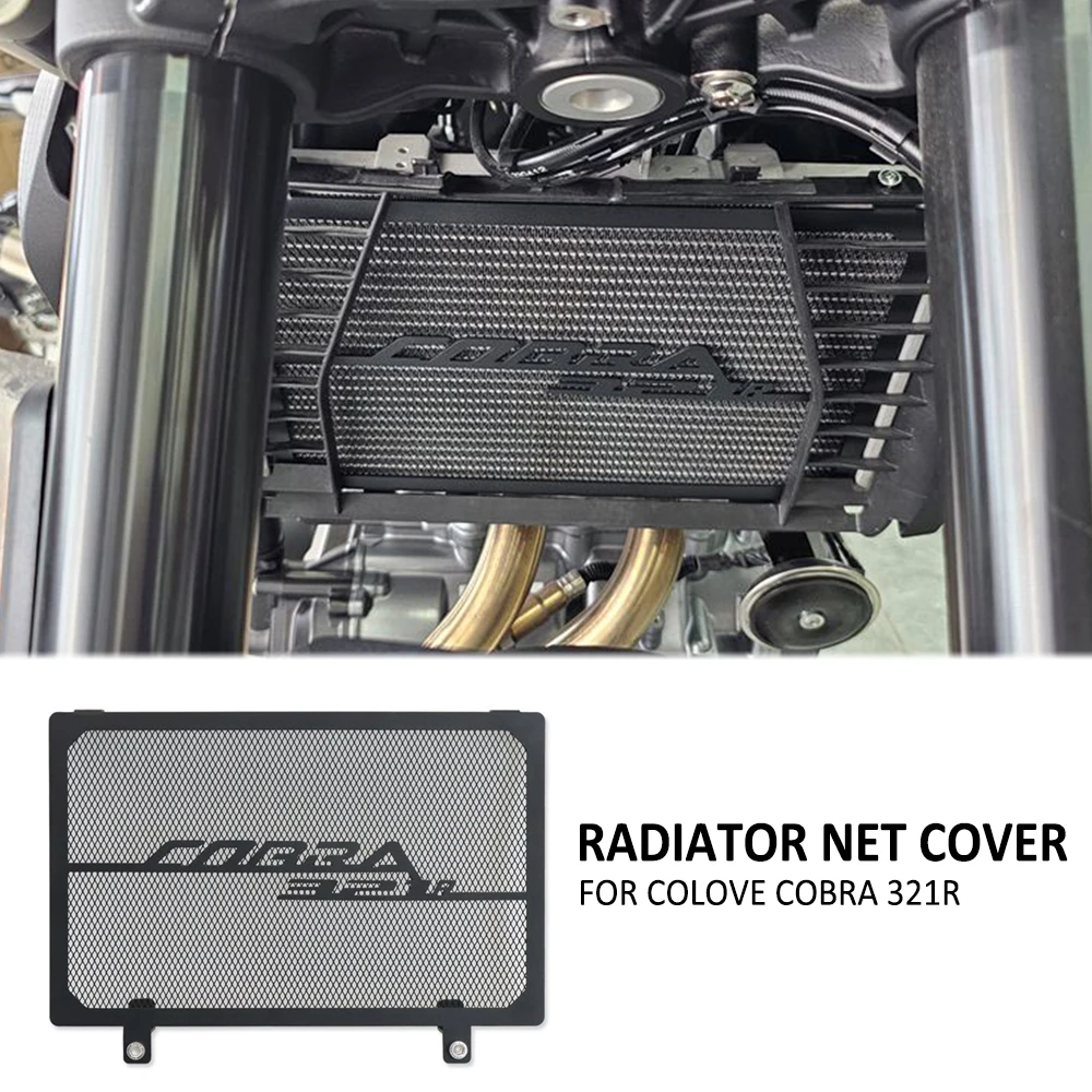 

Для COLOVE Cobra321R 2021 Cobra 321R 321 R 2023 мотоциклетный резервуар для воды радиатор решетка для охлаждения масла защитная сетка для детской крышки