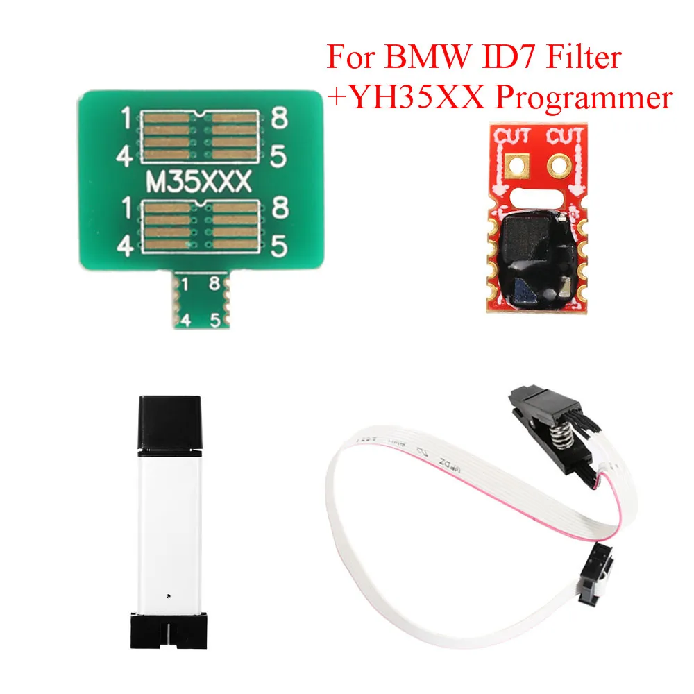 New Version Yanhua For BMW ID7 Special Filter +  YH35XX Programmer + Simulator for 35128WT Read/Write