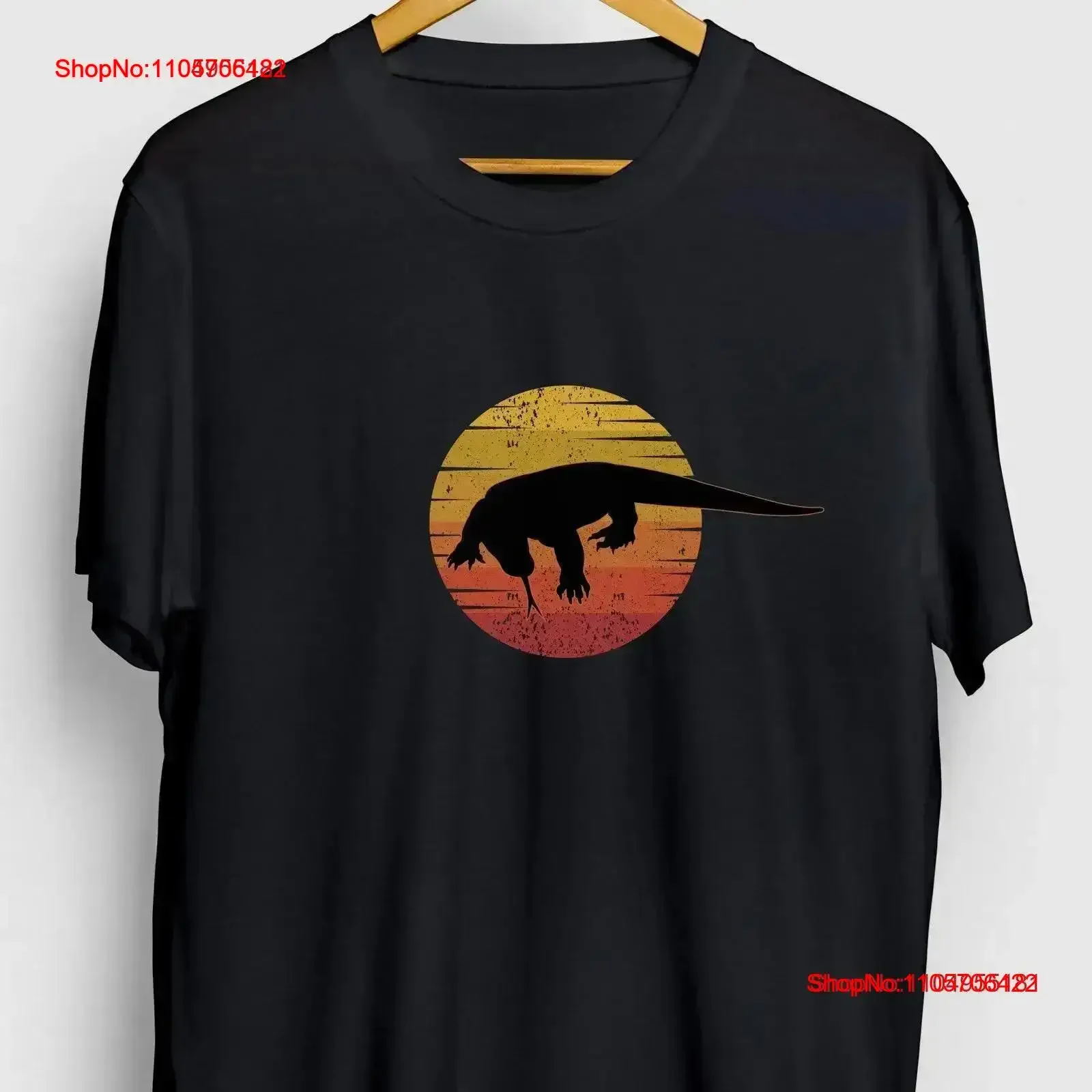 Retro Komodo Dragon Funny Animal T Shirt Pet tee Youth vintage Washed Slightly fashion graphic Top For Everyday Wear vintage