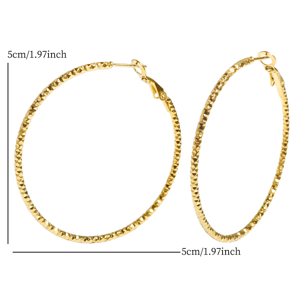 New Arrival Luxury Vintage Simple Without Stones Earrings Suitable Girls Party Jewelry Women Christmas Earrings