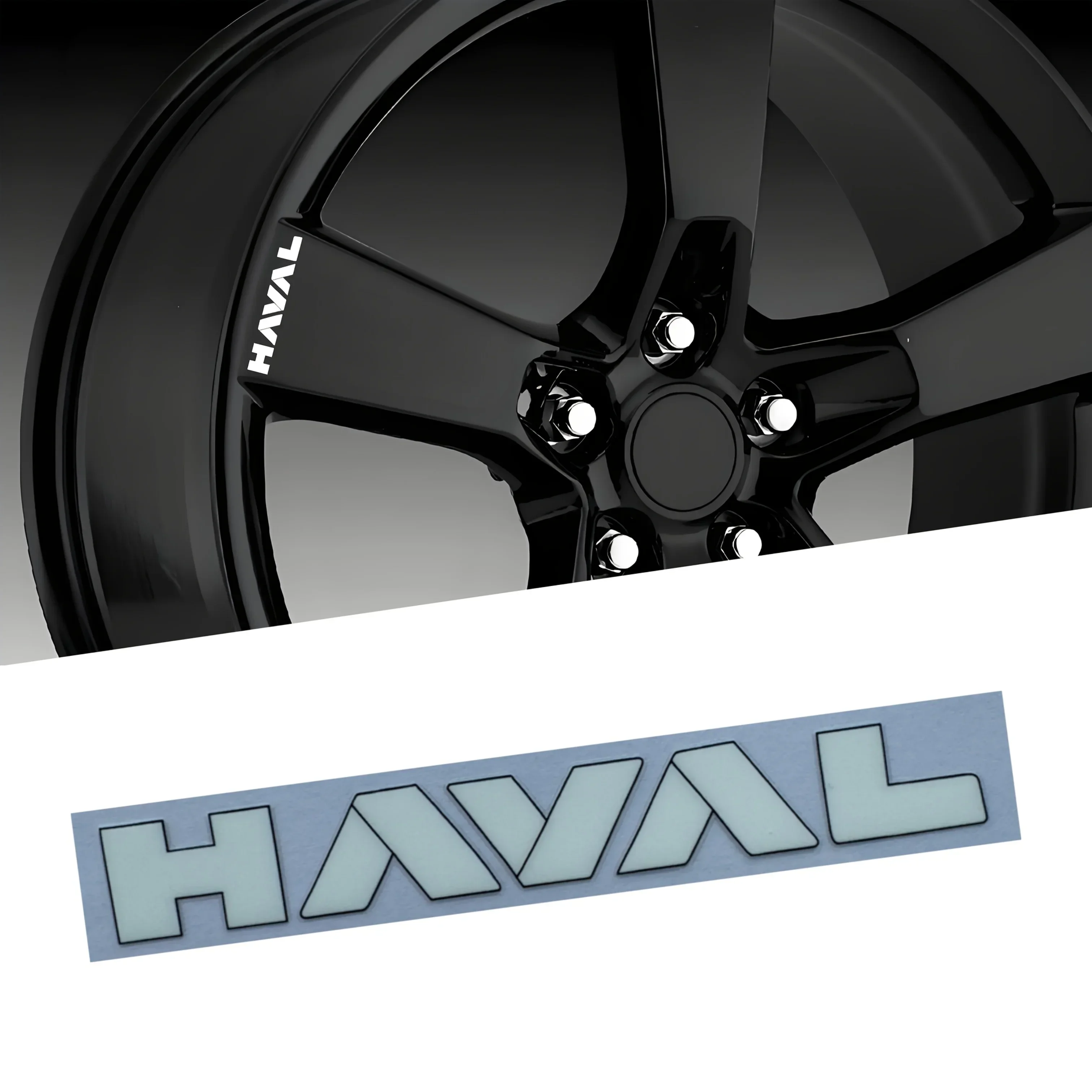 4 個/セット「HAVAL」ロゴステッカー車用、スタイリッシュなデザインのデカール、自動車外装パーソナライゼーションアクセサリー