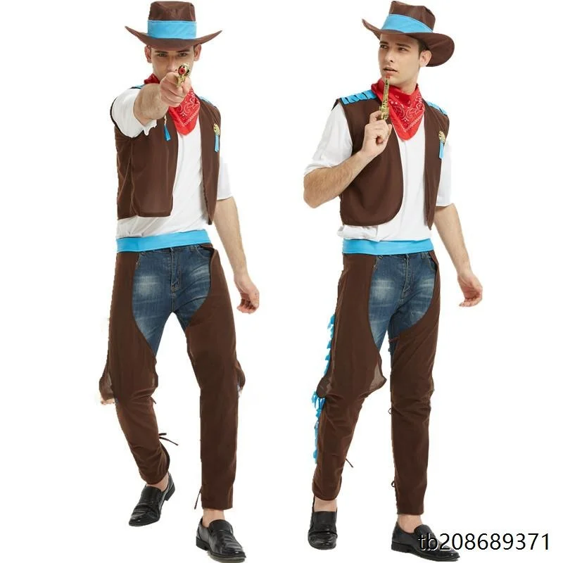 زي رعاة البقر الغربي للبالغين، ملابس تنكرية للنساء، أزياء للهالوين والحفلات التنكرية، زي مسرحي