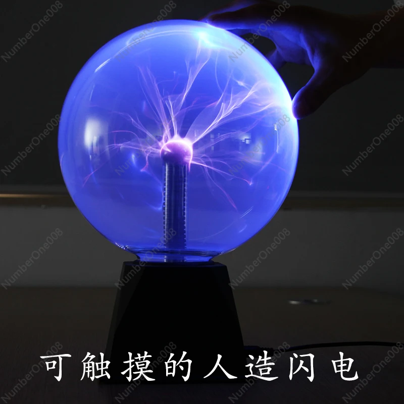 Tesla Coil Plasma Lightning Globe, Touch & Sound Control Arc Ball, Safe Educational Science Experiment Tool