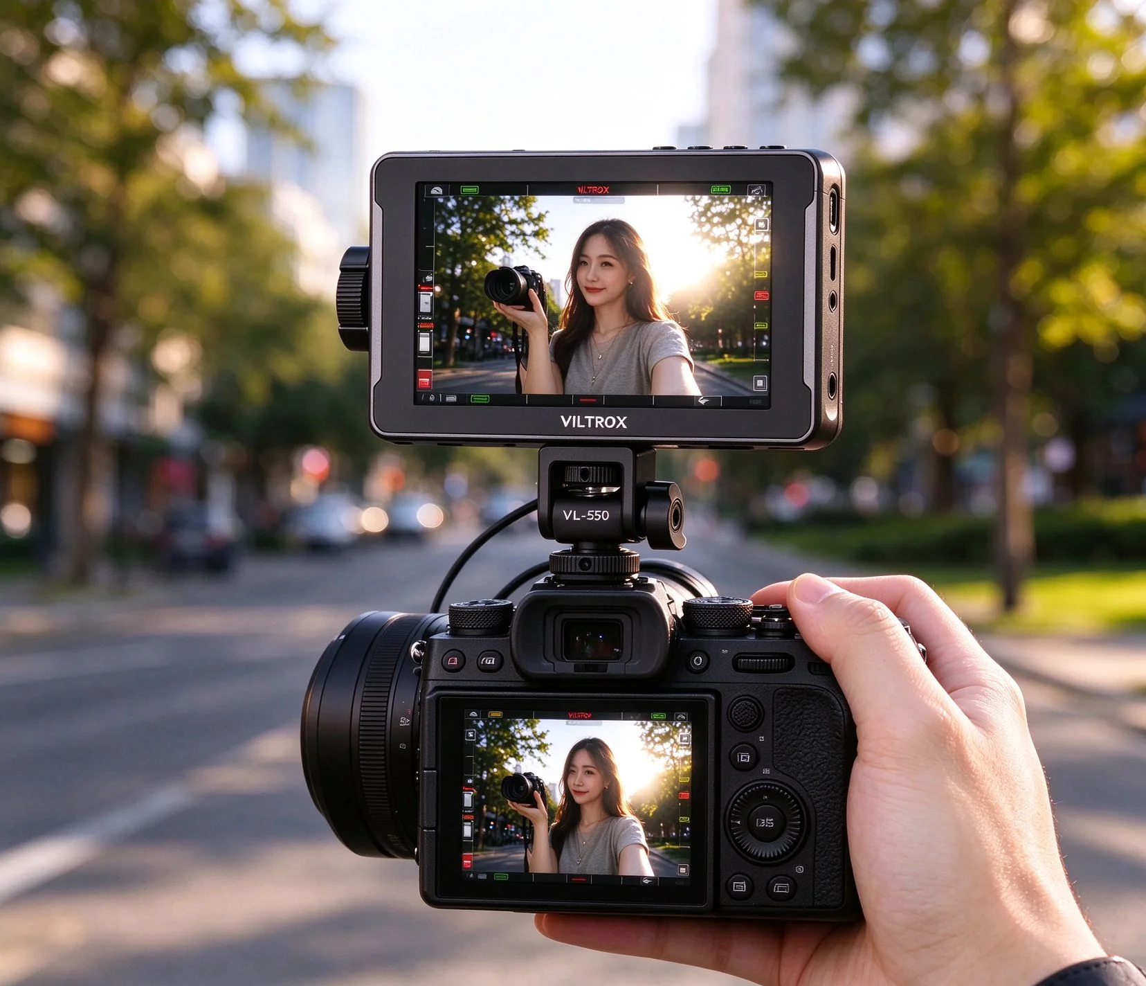 VILTROX DC-550 Pro II 5,5" Tragbarer Feldmonitor 1920×1080 4K HDMI Touchscreen-Videomonitor mit 3D LUT für Kamera-Videografie – Detail 4