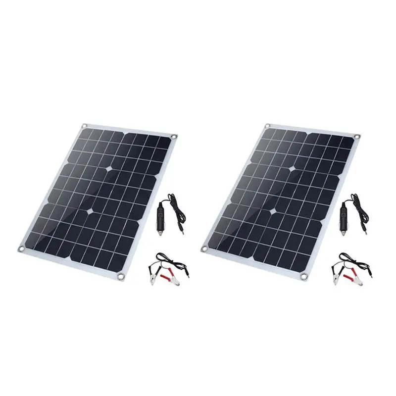 PORK-2X 20W 18V Monocrystalline Solar Photovoltaic Panel Environmentally Friendly Portable Solar Charging Panel Solar Panel