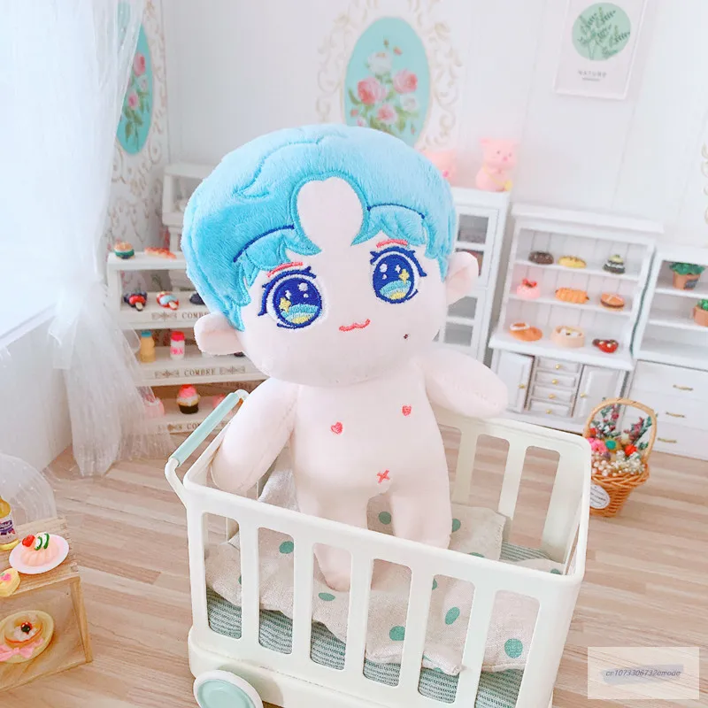 27 types 20cm Baby Doll with hair Plush Doll\'s Toy Dolls Accessories for our generation Korea Kpop EXO idol Dolls Gift