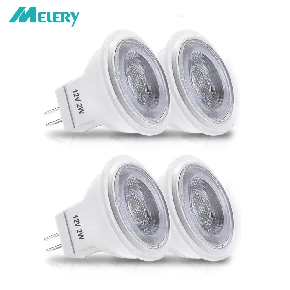 MR11 LED Light Bulbs 2W Lamp 35W Halogen Bulb Equivalent 3000K Warm White Spotlight 12V 200 Lumen Mini Recessed Lighting 4Pack 